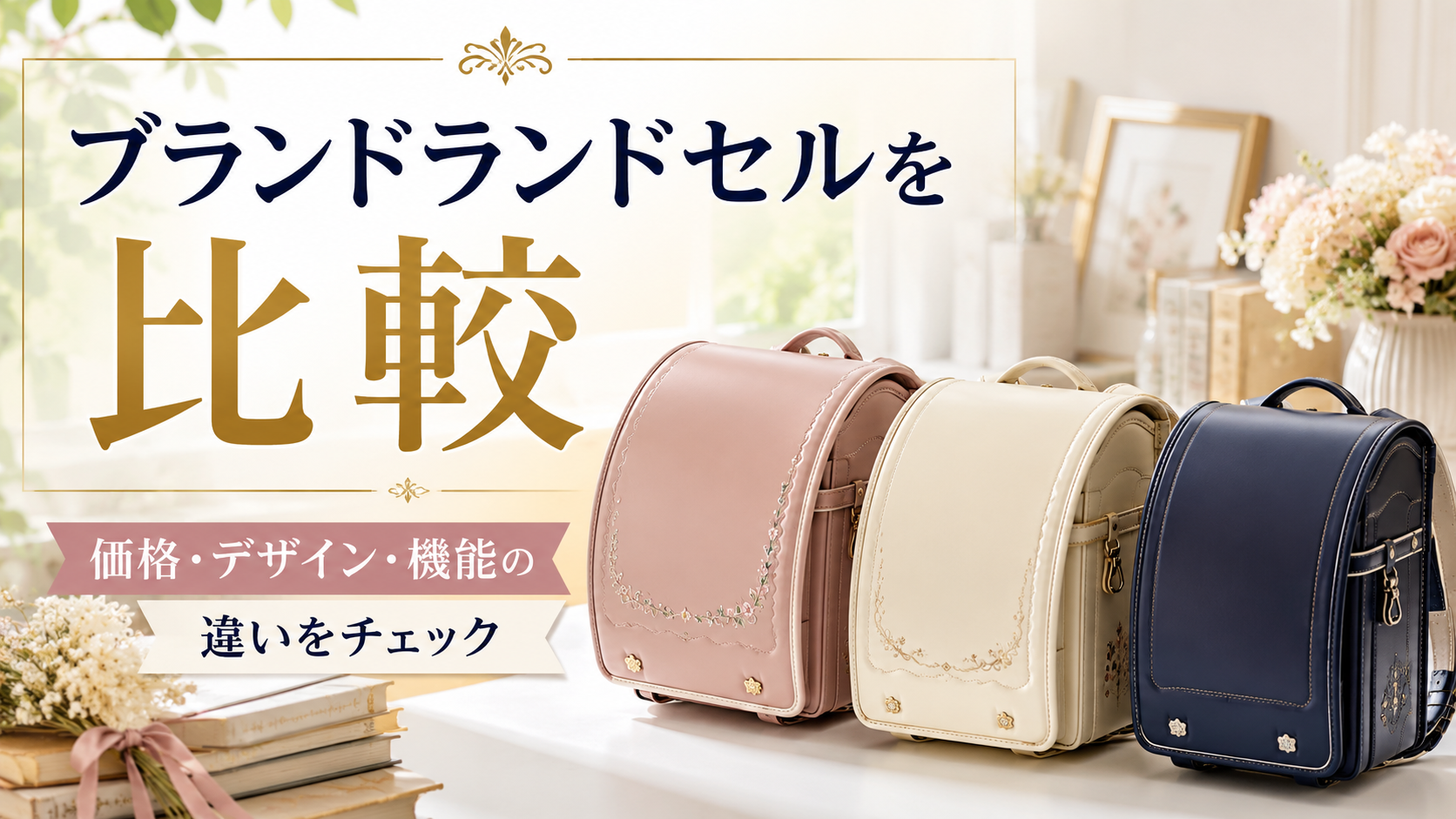 ブランドランドセルを比較｜SHIFFONと他社の価格・デザイン・機能の違いは？