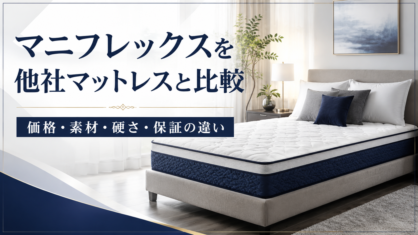 マニフレックスを他社マットレスと比較|価格・素材・硬さ・保証の違い